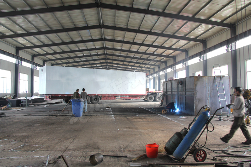 MBR醫(yī)院污水處理設(shè)備生產(chǎn)現(xiàn)場(chǎng)